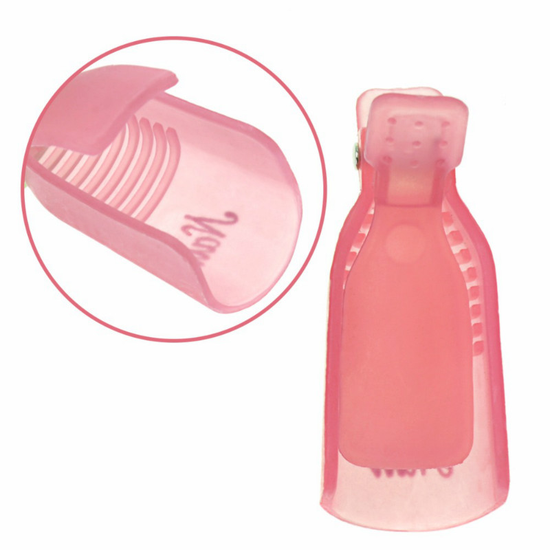 10PCS/SET Nail polish remover clips nail art tool for removal of varnish nail decor nails and beauty