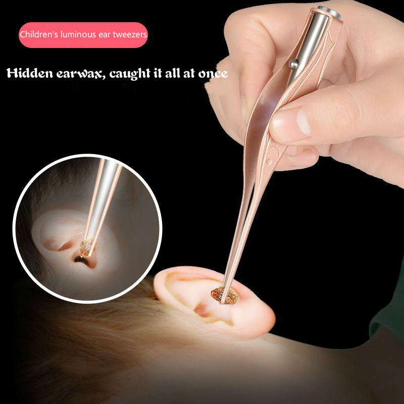 Children's luminous tweezers ear spoon baby adult picking earwax visible ear artifact Ear picks
