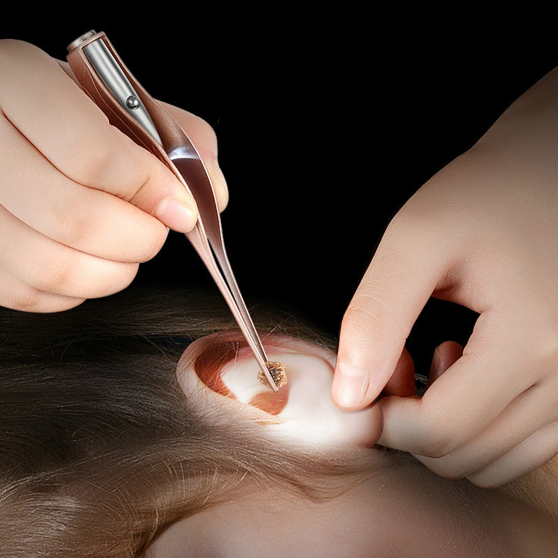 Children's luminous tweezers ear spoon baby adult picking earwax visible ear artifact Ear picks