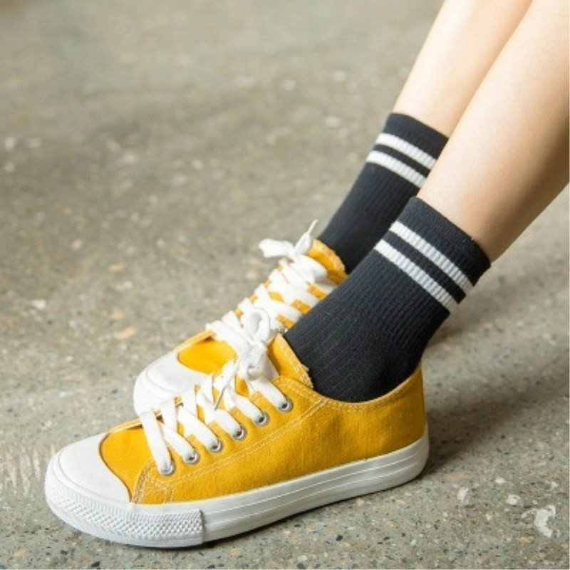 3 Pairs Funny Cute Socks Girls Cotton Loose Striped Socks Colorful Women Sox Harajuku Designer Retro
