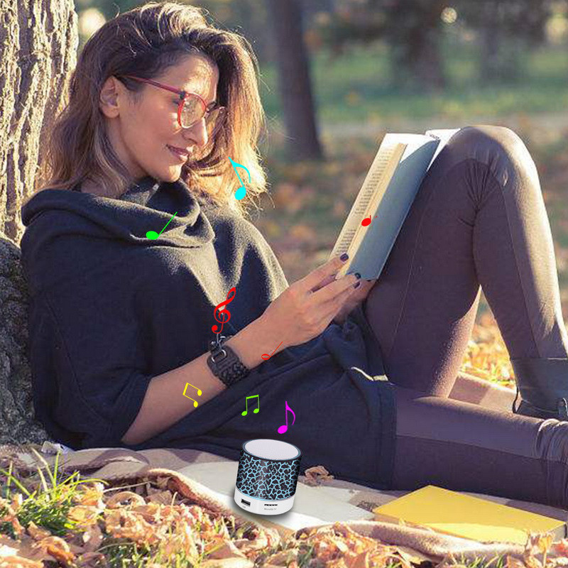 Wireless Portable Bluetooth Speaker Mini LED Music Audio TF USB FM Stereo Sound Speaker Device