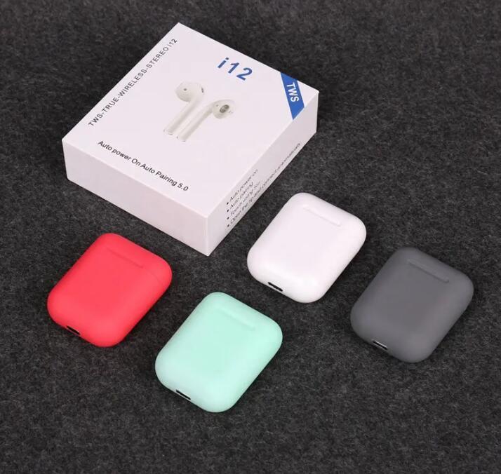 JC i12 TWS Wireless Earphones stereo Bluetooth Earphones Earbuds Wireless Touch Key for smart phones