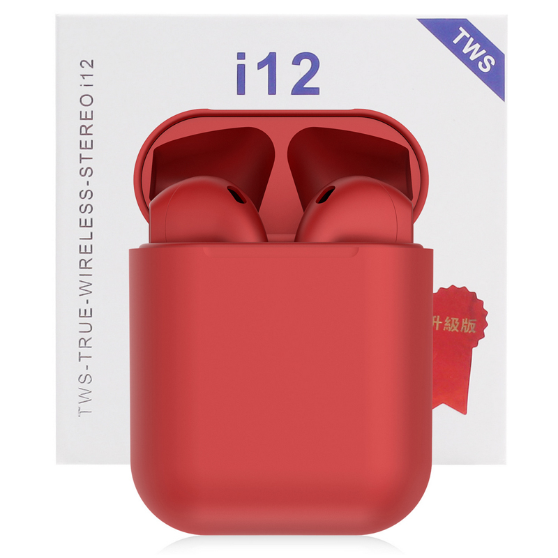 JC i12 TWS Wireless Earphones stereo Bluetooth Earphones Earbuds Wireless Touch Key for smart phones