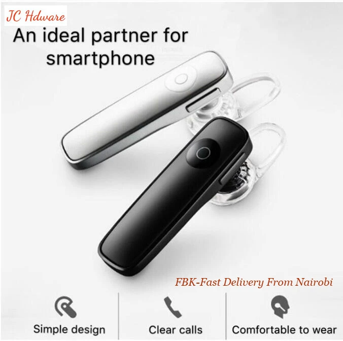 JC Bluetooth Earphones Wireless BT Earpiece V4.0 Wireless Handsfree Headset with Microphone 24 Hrs  for iphones samsung huawei