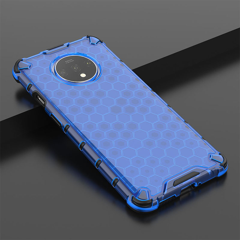 PANBON Phones Case for Oneplus 7T 1+7T Rubble + PC Hard Phone Cases Covers