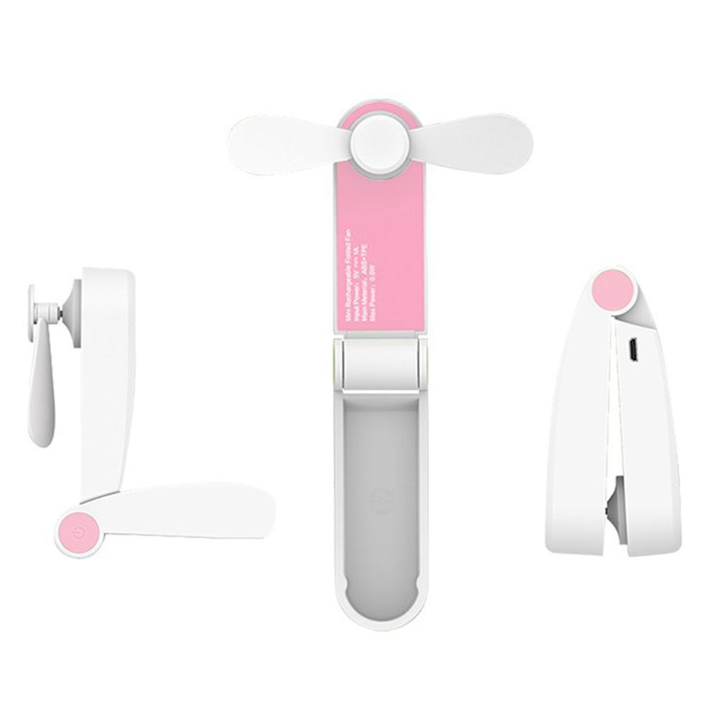 LD tech USB Pocket Fold Fans Electric Portable Hold Small Fans Household Desktop Electric Fan