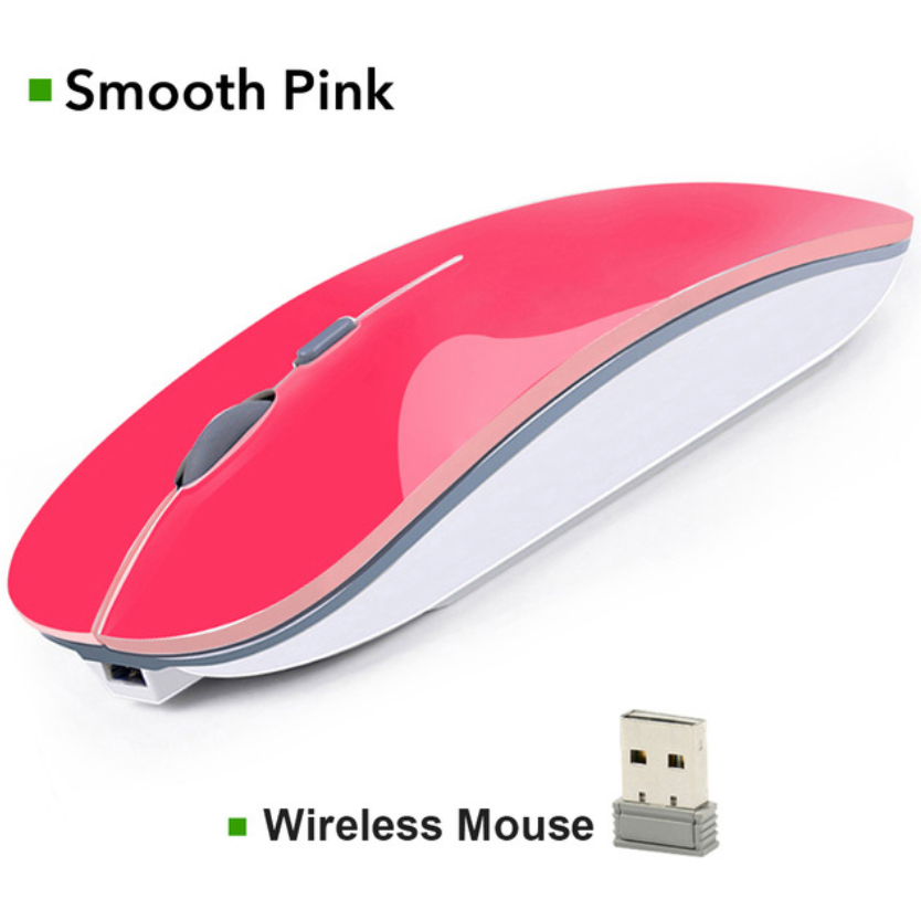 LD Tech Wireless Mouse Silent USB/Bluetooth Computer Mouse Rechargeable Mice for PC Laptops