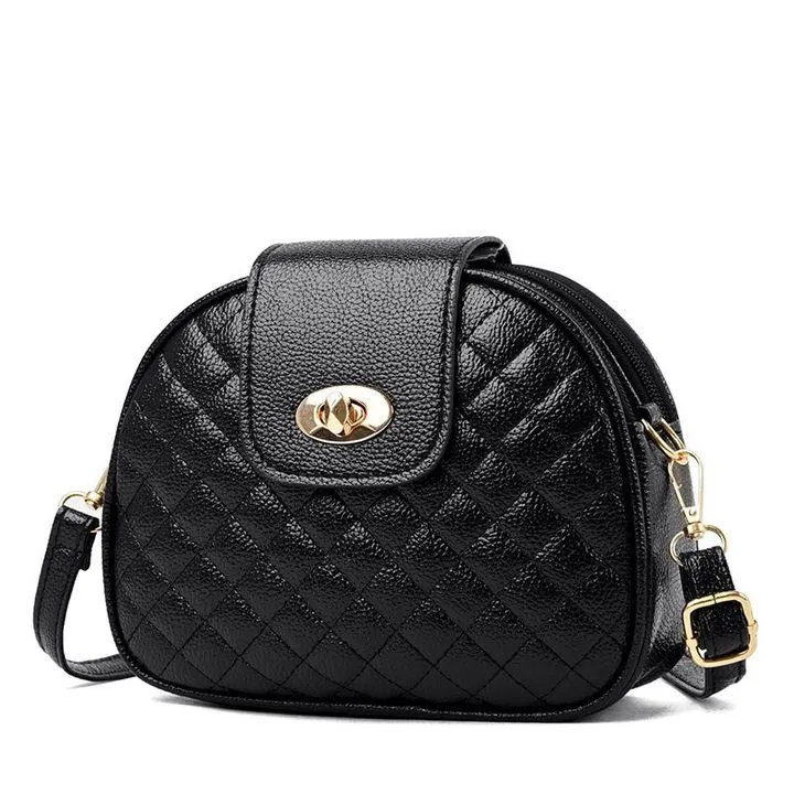 Crossbody Bags Fine Workmanship Daily With Three Layers Of Buckle Multi-Zipper Opening And Closing Simple Travel Party Small Round Bag