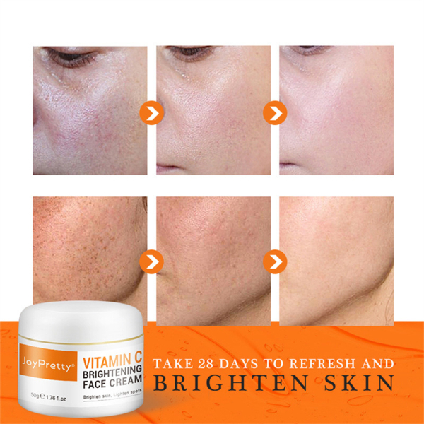 Vitamin C Face Cream and Seurm Essence Hyaluronic Acid Whitening Moisturizing Brighting Skin Nourishing Serum Cream Skin Care