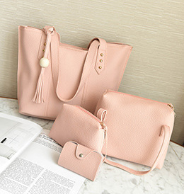 2020 New Fashion Women's Handbags PU Leather Shoulder Bag 5 Colors 4 Pcs For Party Wedding Holiday