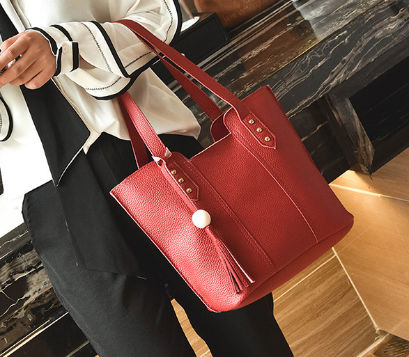 2020 New Fashion Women's Handbags PU Leather Shoulder Bag 5 Colors 4 Pcs For Party Wedding Holiday