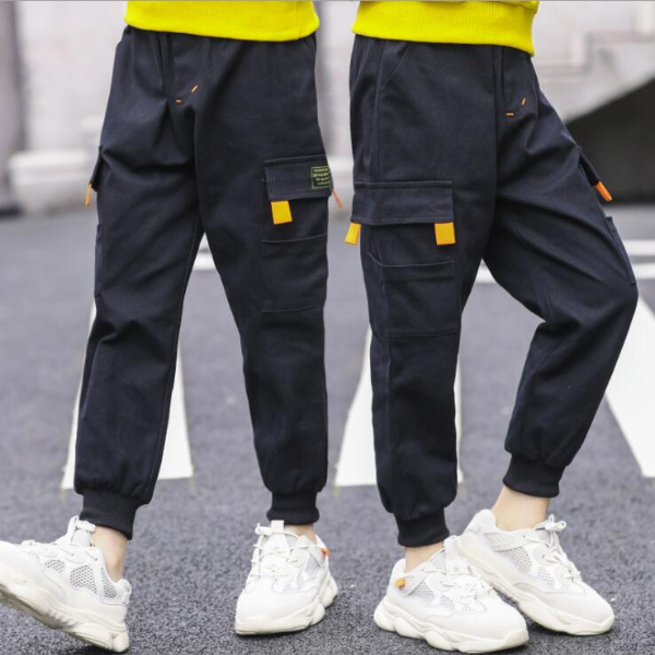 New children's clothing boys autumn and winter trousers boys casual pants in the big Trousers