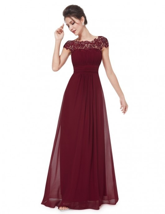 Women's lace dress bridesmaid evening dress party summer  dresses for ladies  red