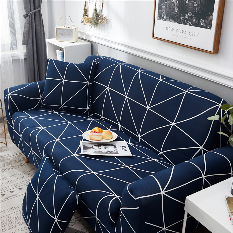 Sofa cover simple stretch fabric sofaset full cover sofa set