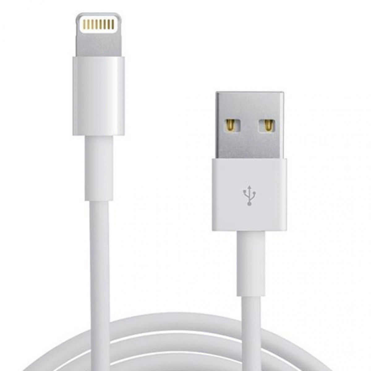 APPLE 5W CHARGER FOR iPhone 5 6 7 / iPod/ iPad Charger WITH LIGHTNING CABLE - White