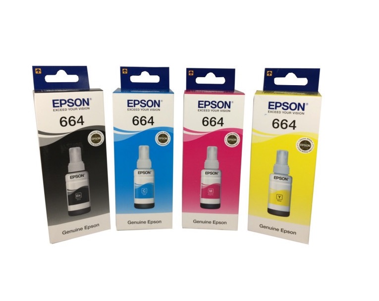 Epson T6641 Black Ink Bottle - Black.