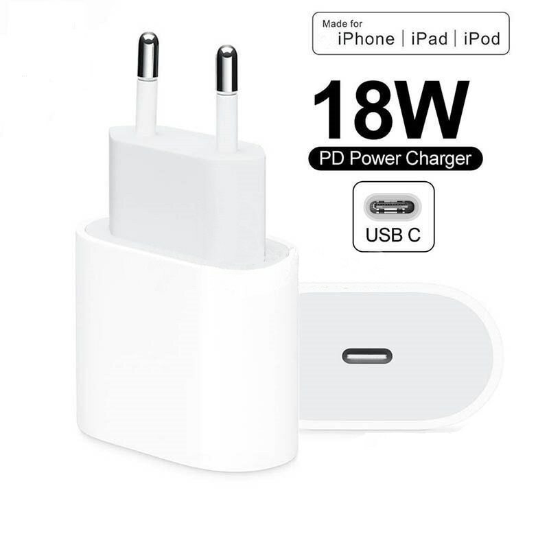 IPhone USB TYPE C 20Watt FAST Power Adapter EU 2 Pins Chargers