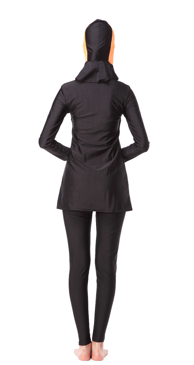 Women's Muslim swimsuit lady's a three-piece suit consists of cap, jacket and pant woman's swimwear