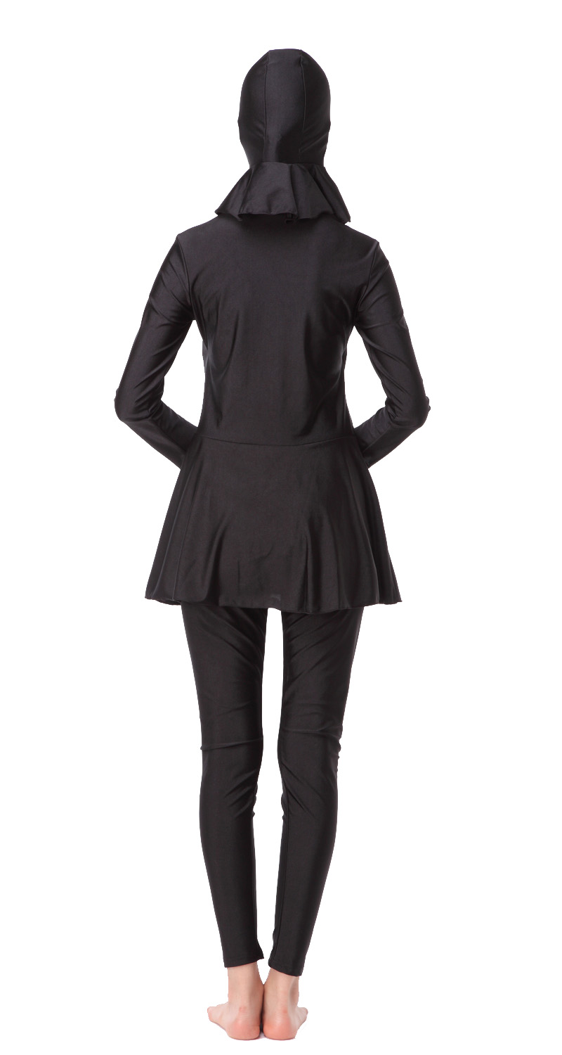 Women's Muslim swimsuit lady's a three-piece suit consists of cap, jacket and pant woman's swimwear