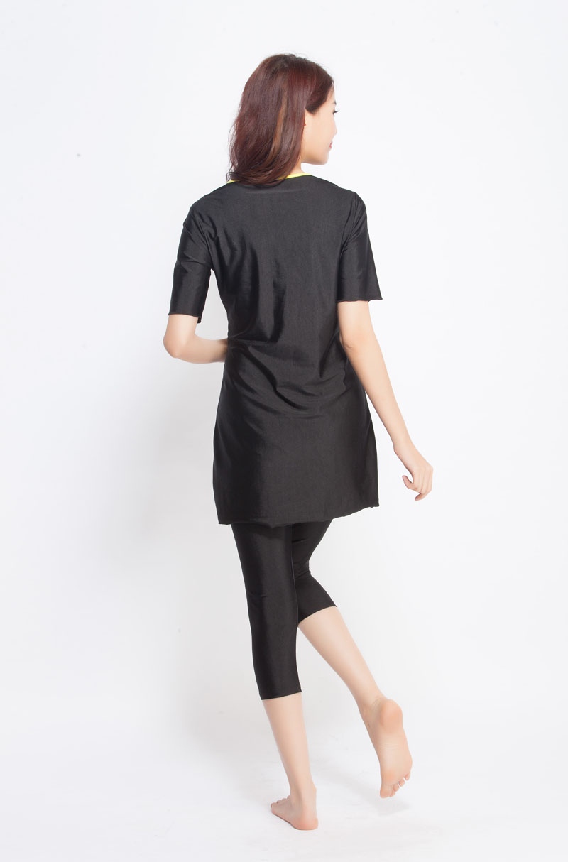 Women's Islamic Muslim swimsuit lady's a two-piece suit consists of jacket and pant woman's swimwear