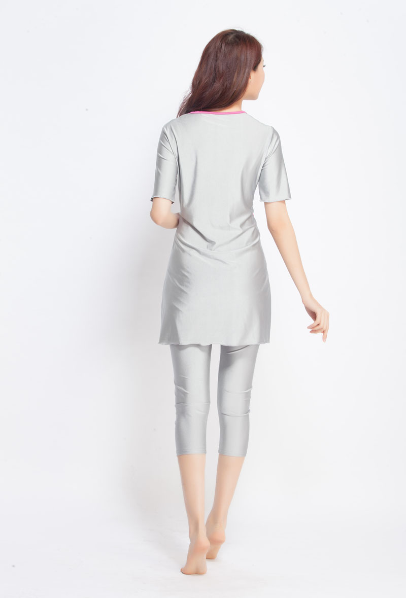 Women's Islamic Muslim swimsuit lady's a two-piece suit consists of jacket and pant woman's swimwear