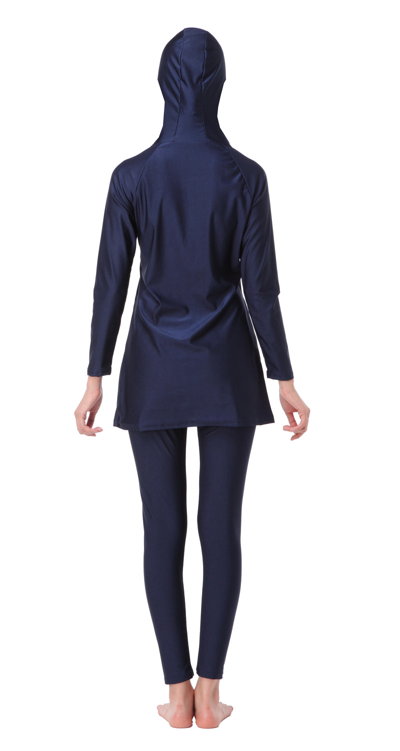 Women's Muslim swimsuit lady's A two-piece suit consists of cap and jacket together woman's swimwear