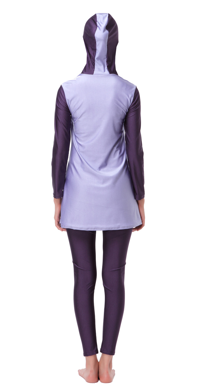 Women's Muslim swimsuit lady's A two-piece suit consists of cap and jacket together,pant.