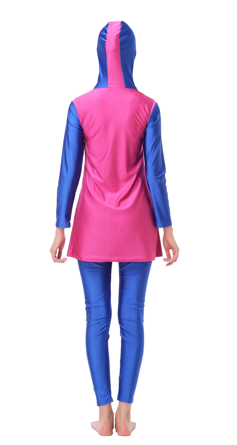 Women's Muslim swimsuit lady's A two-piece suit consists of cap and jacket together,pant.
