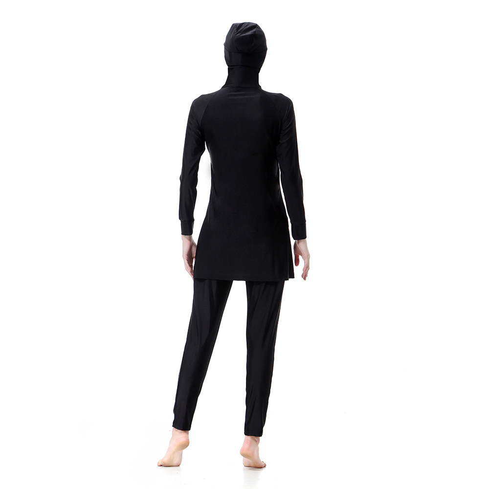Women's Muslim swimsuit lady's a three-piece suit consists of cap and coat together, pant