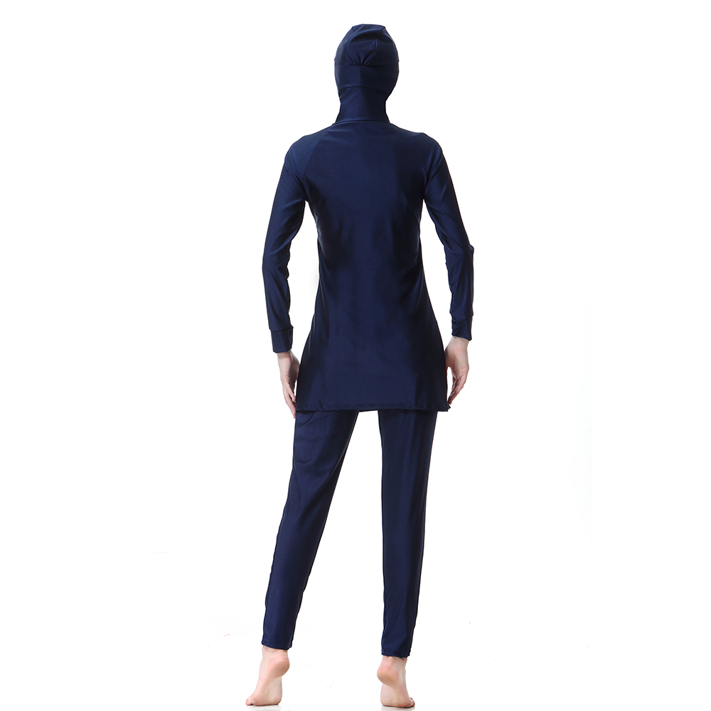 Women's Muslim swimsuit lady's a three-piece suit consists of cap and coat together, pant