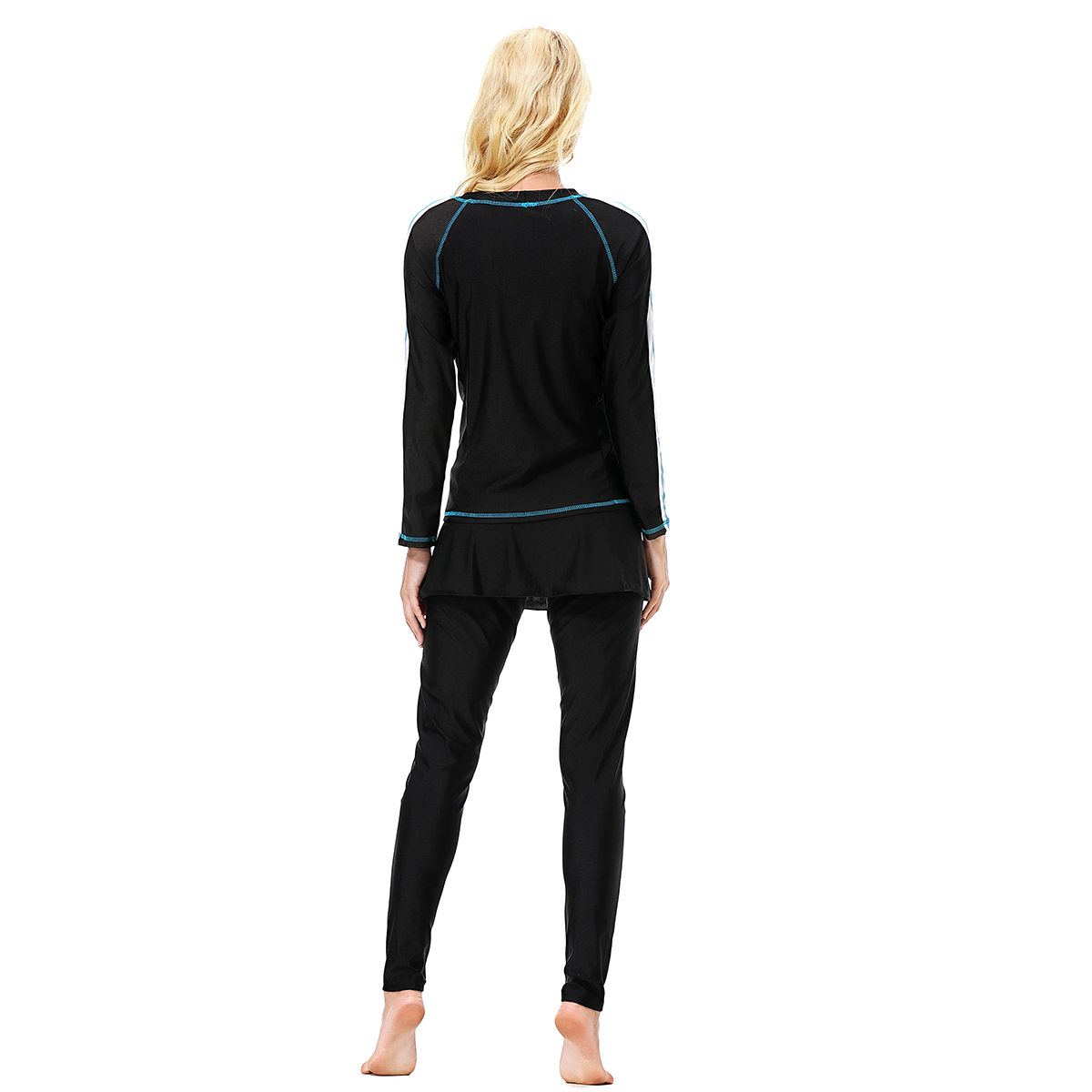 Women's Islamic Muslim swimsuit lady's a three-piece suit consists of cap, coat and pant