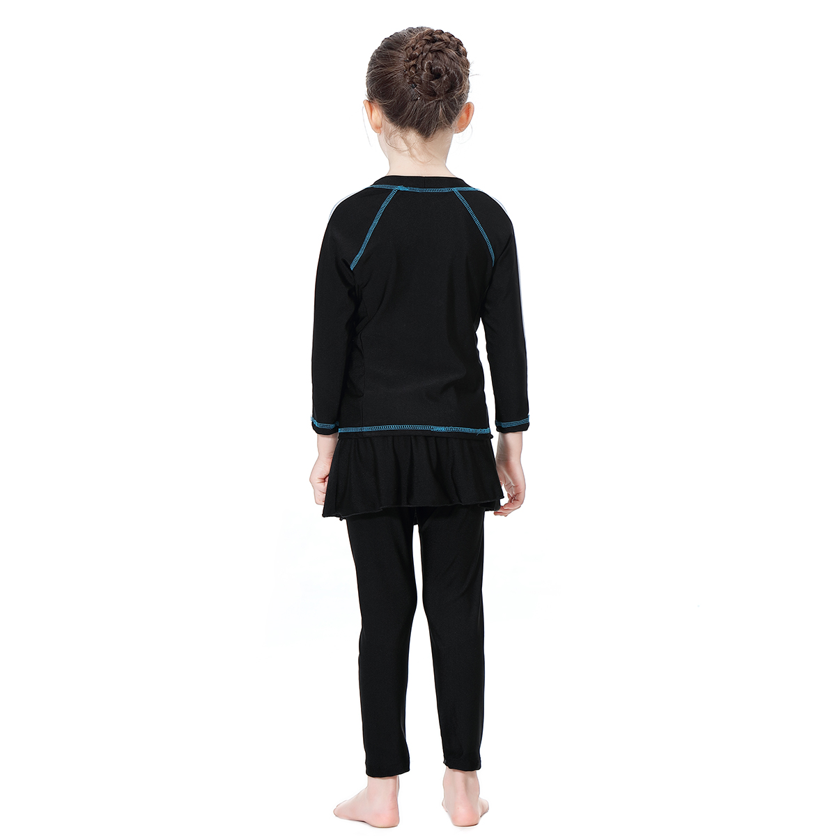 girl's Islamic clothing Muslim swimsuit child's a three-piece suit consists of cap, coat and pant