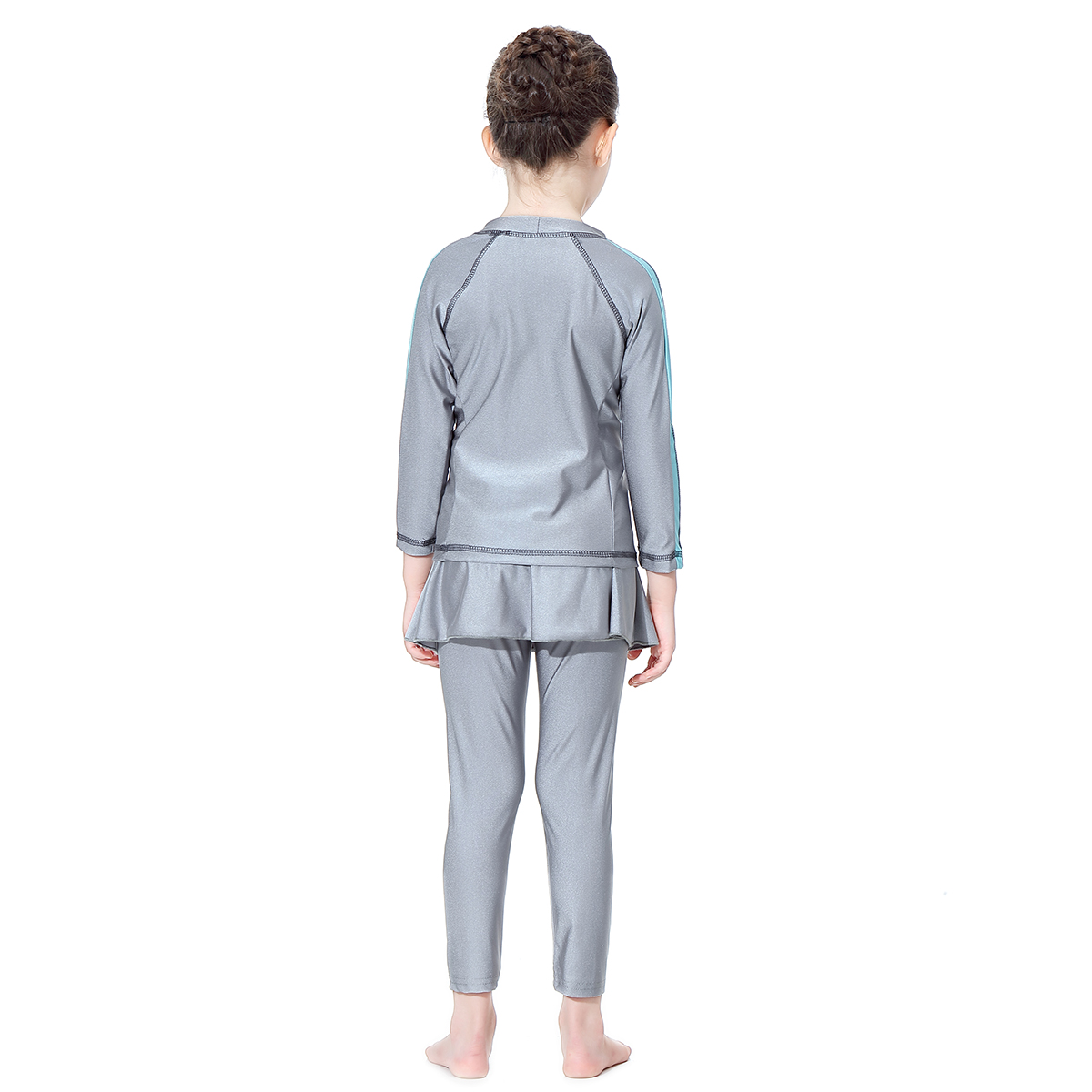 girl's Islamic clothing Muslim swimsuit child's a three-piece suit consists of cap, coat and pant