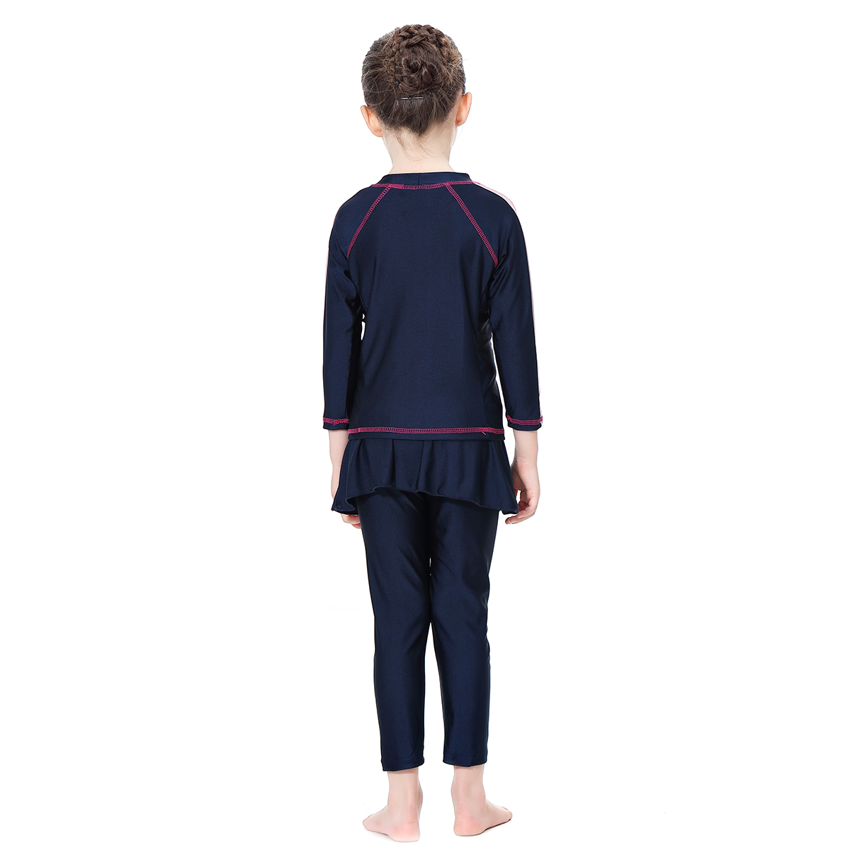 girl's Islamic clothing Muslim swimsuit child's a three-piece suit consists of cap, coat and pant