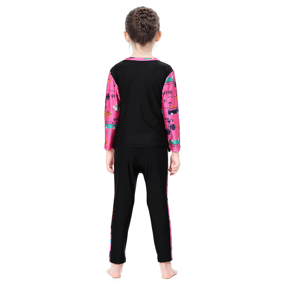 girl's Islamic clothing Muslim swimsuit child's a three-piece suit consists of cap, coat and pant