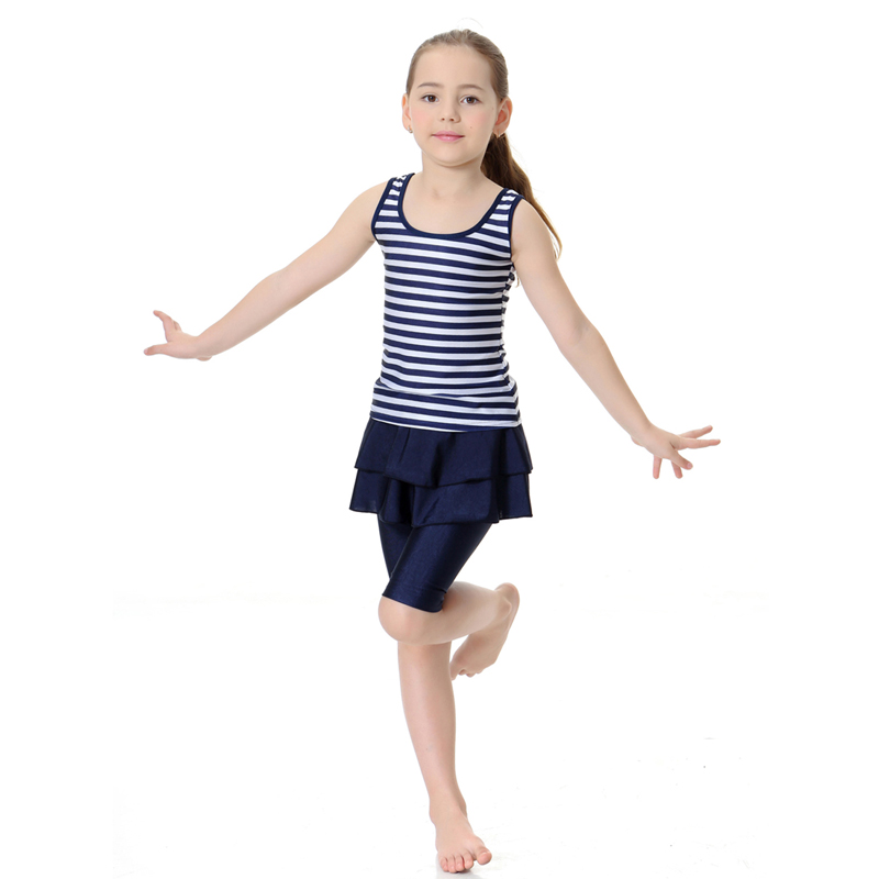 girl's Islamic clothing Muslim swimsuit child's a two-piece suit consists of jacket and pant
