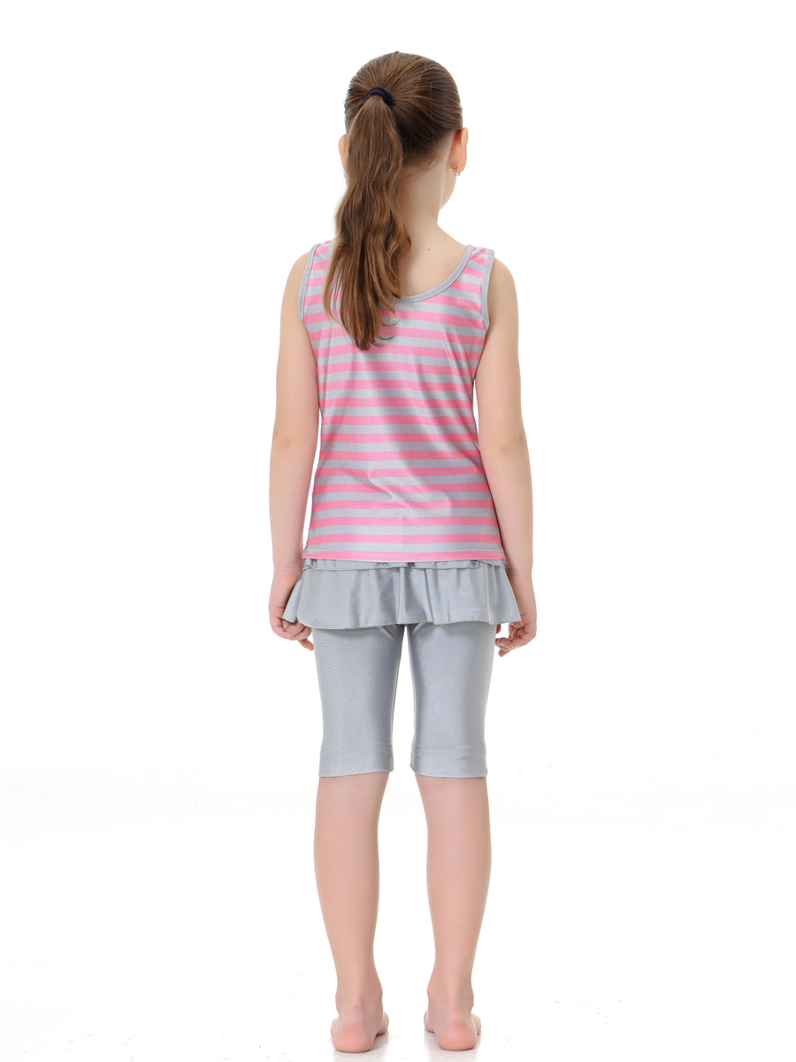 girl's Islamic clothing Muslim swimsuit child's a two-piece suit consists of jacket and pant