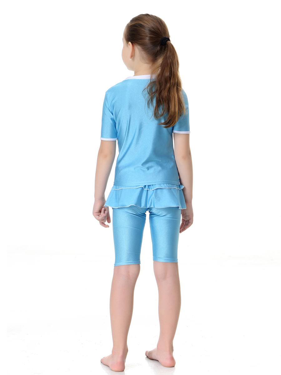 girl's Islamic clothing Muslim swimsuit child's a two-piece suit consists of jacket and pant