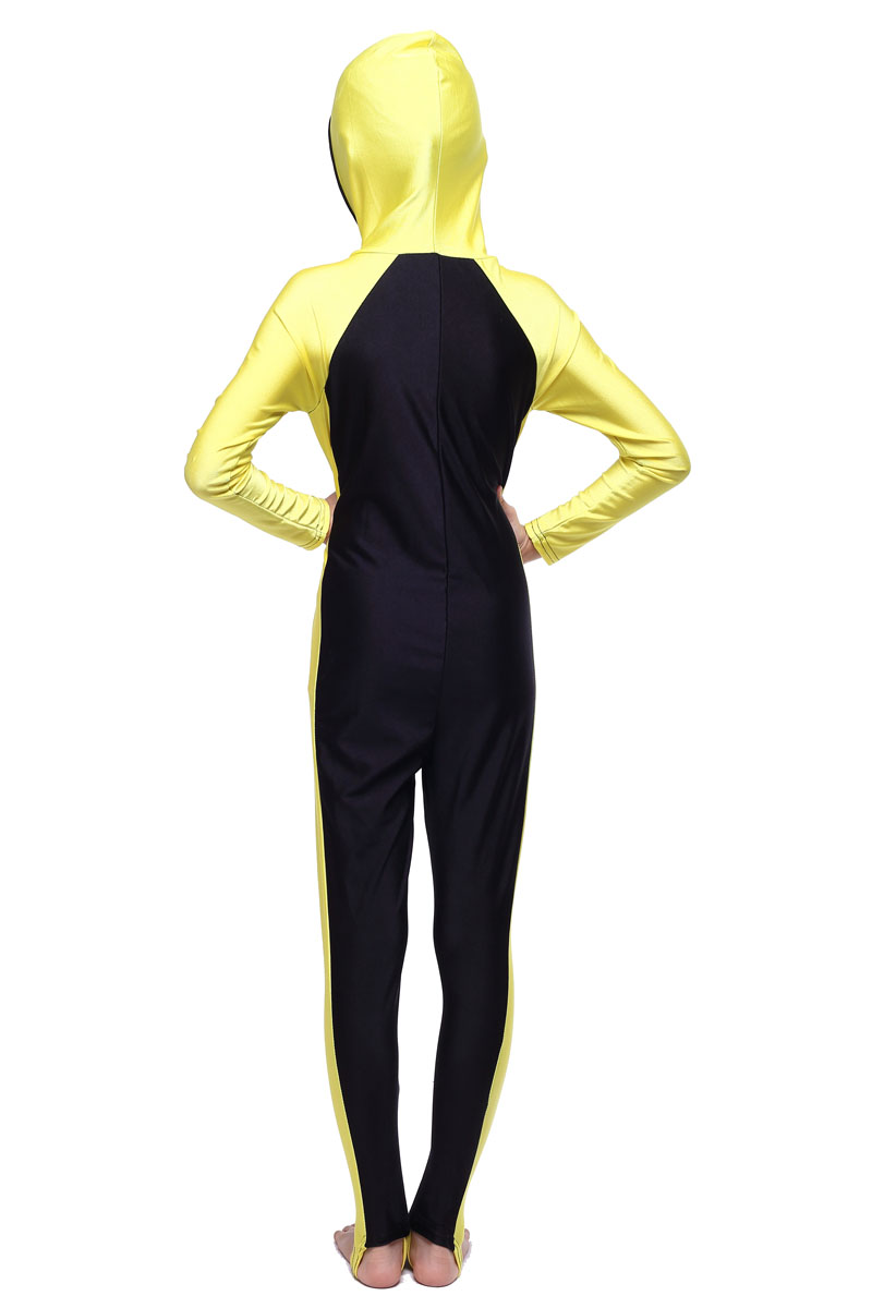 girl's Islamic Muslim conjoined swimsuit child's a one-piece suit consists of cap, jacket and pant
