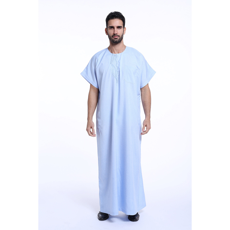 men's Islamic long shirt Muslim robe Middle East men's galabia Muslim Arab men's gown