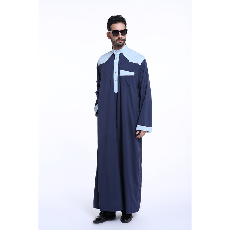 men's Islamic long shirt Muslim robe Middle East men's galabia Muslim Arab men's gown
