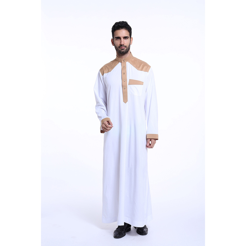 men's Islamic long shirt Muslim robe Middle East men's galabia Muslim Arab men's gown