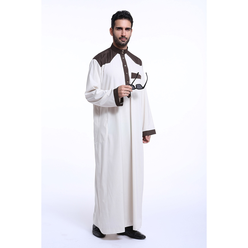 men's Islamic long shirt Muslim robe Middle East men's galabia Muslim Arab men's gown