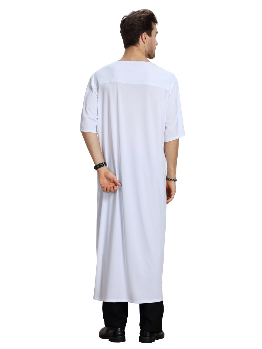 men's Islamic long shirt Muslim robe Middle East men's galabia Muslim Arab men's gown