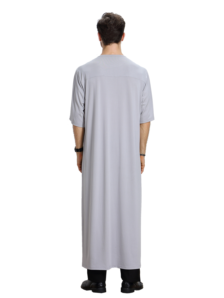 men's Islamic long shirt Muslim robe Middle East men's galabia Muslim Arab men's gown