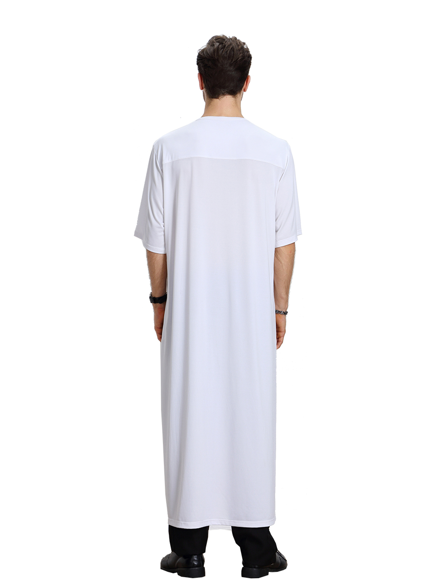 men's Islamic long shirt Muslim robe Middle East men's galabia Muslim Arab men's gown