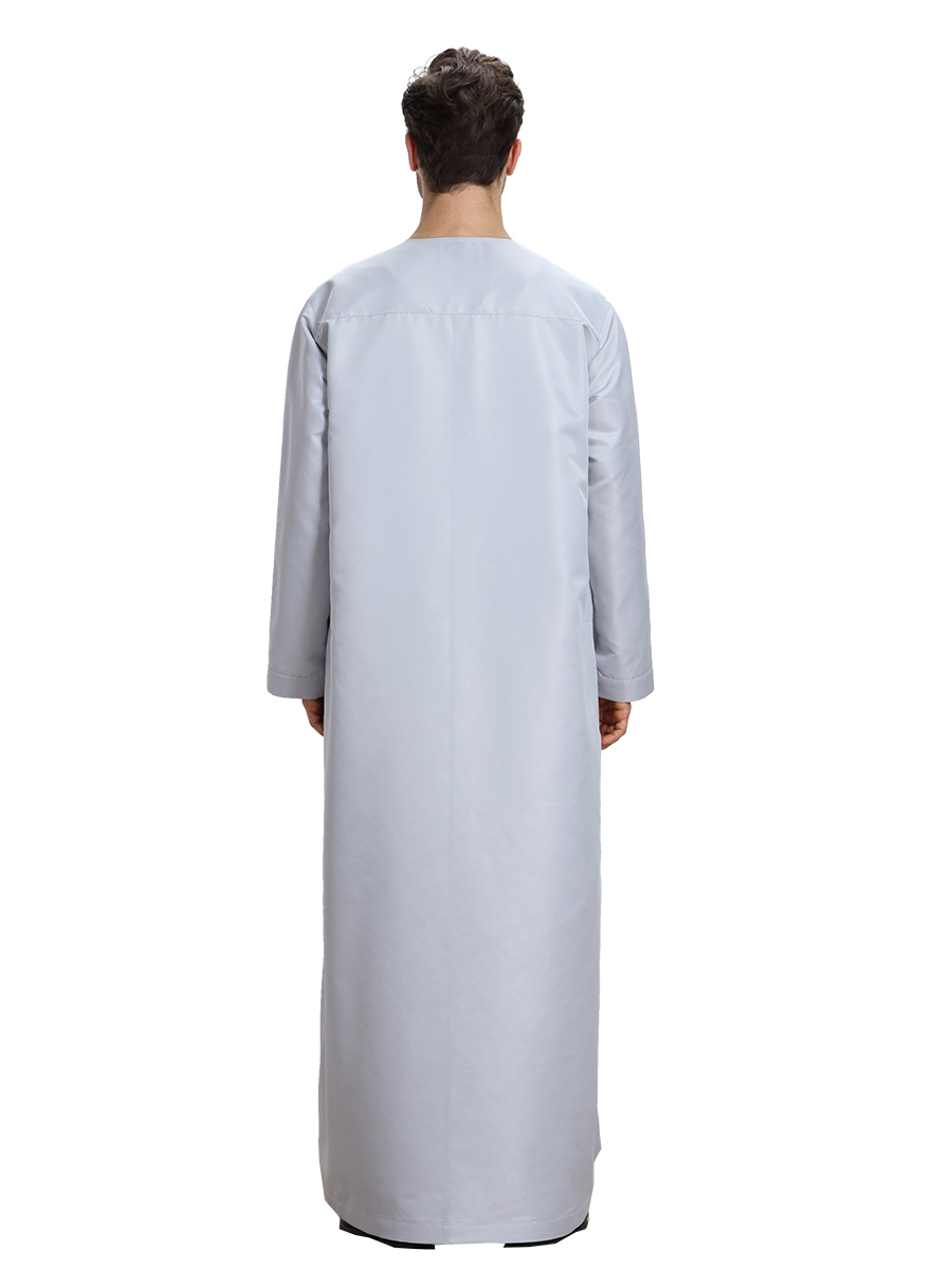 men's Islamic long shirt Muslim robe Middle East men's galabia Muslim Arab men's gown