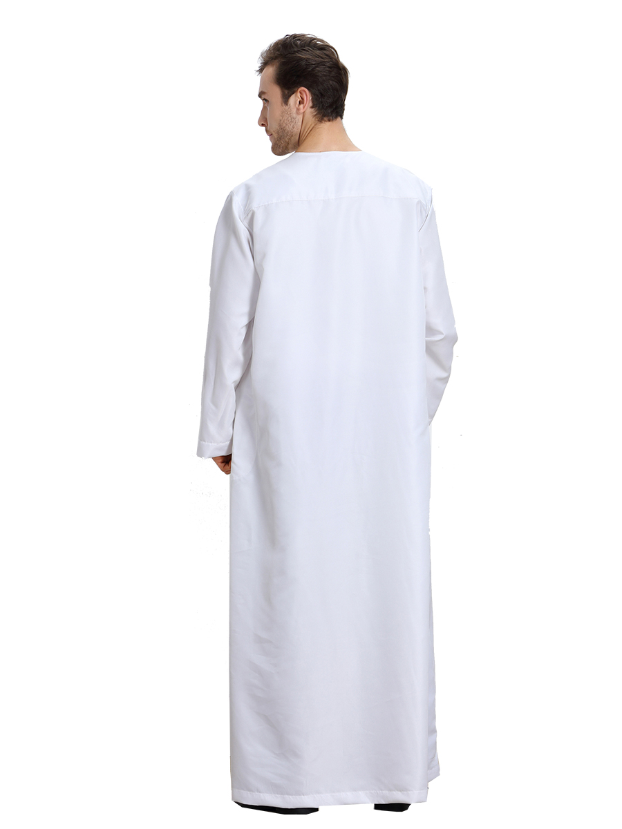 men's Islamic long shirt Muslim robe Middle East men's galabia Muslim Arab men's gown
