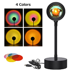Bluetooth intelligent sunset projector sun projector remote LED Night Light app for room decoration photography gifts