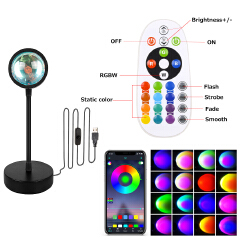 Bluetooth intelligent sunset projector sun projector remote LED Night Light app for room decoration photography gifts